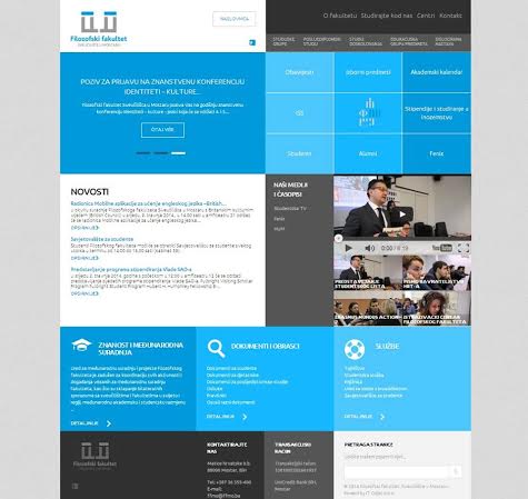 Filozofski fakultet, web, stranica