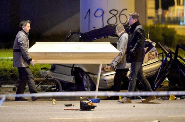 Zagreb, Policijska istraga, Tijela poginulih, Odjel patologije KBC-a Dubrava, poginuli mladi supružnici, nadvožnjak Slavonske avenije