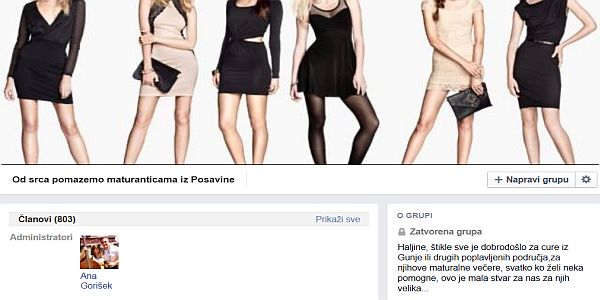 maturantice, haljine, inicijativa, Facebook