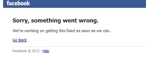 Facebook, greška, Facebook, teškoće u radu, Los Angeles