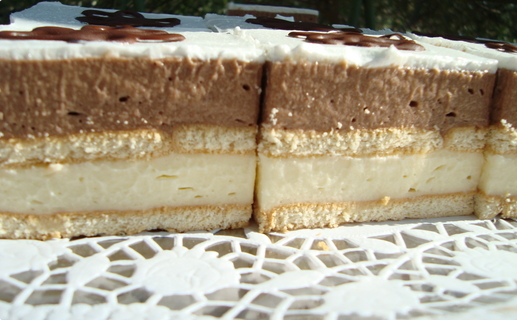 kolač, kockice, vanilija