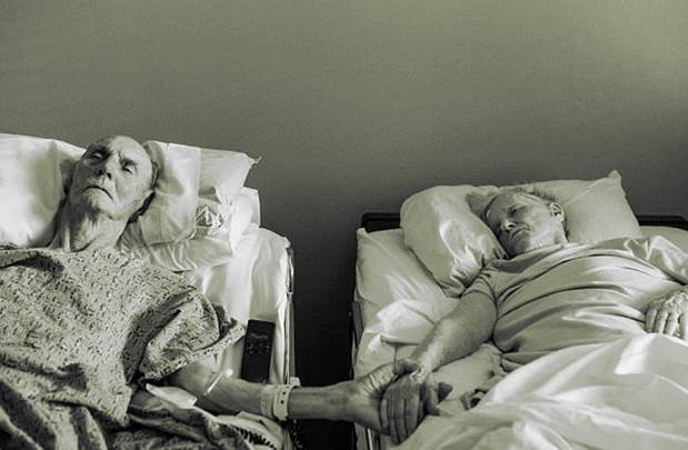 bolest, smrt, bračni par