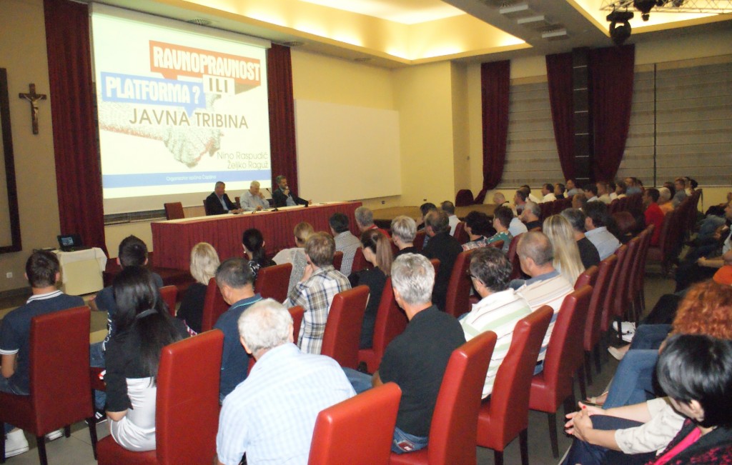 Čapljina, javna tribina, Nino Raspudić