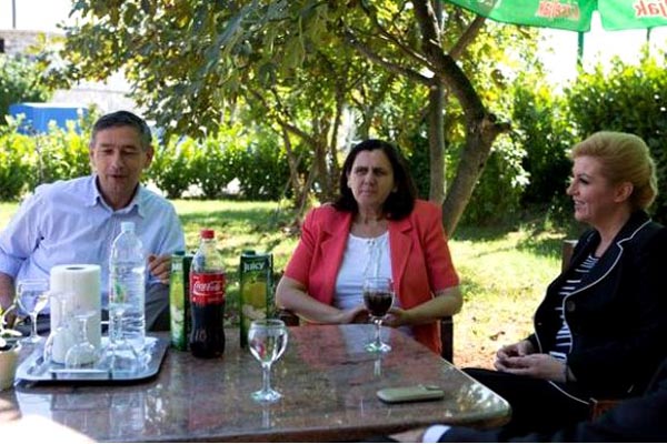 Kolinda Grabar Kitarević sa obitelji Marina Čilića