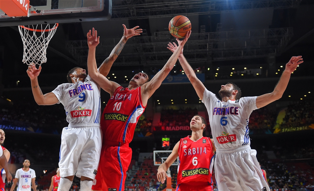 SP u košarci, košarkaši, Srbija, Francuska