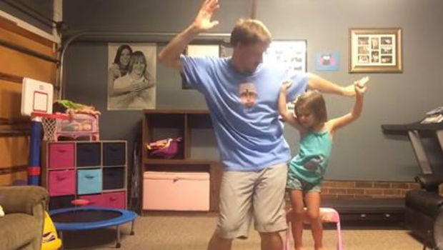 otac-kćer, ples, video snimak