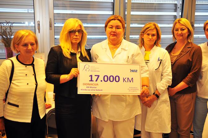 Prof.dr.sc. Sanja Bijakšić , zajednica žena hdz, donacija, SKB Mostar