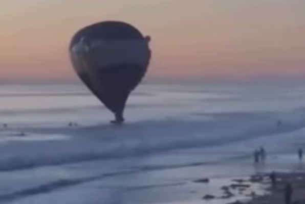 prosidba, mladić, djevojka, balon, ocean