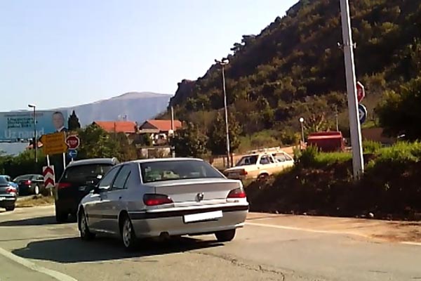 cesta sjeverni izlaz iz Mostara