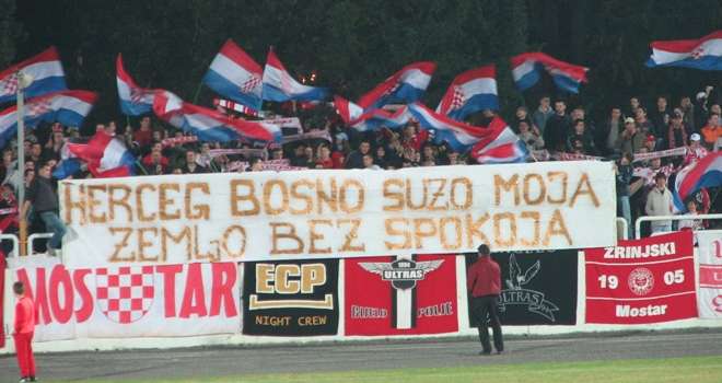 Ultrasi, Ultras Zrinjski Mostar, Herceg Bosna, Vukovar, Stadion HŠK Zrinjski, Ultrasi