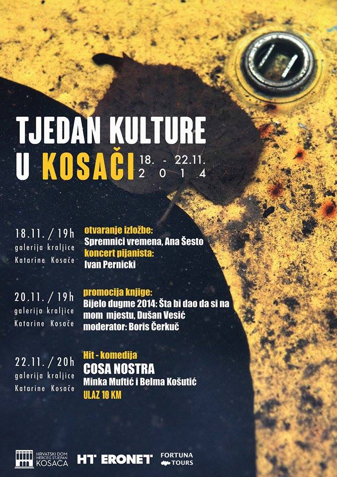 Mostar, tjedan kulture, hrvatski dom herceg stjepan kosača, u dvorani Hercega Stjepana Kosače
