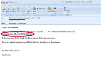 mup, upozorenje, mail