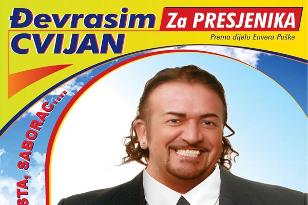 Dragan Marinković Maca, Đevrasim Cvijan za predsjednika, predstava, humor, Mostar, hrvatski dom herceg stjepan kosača