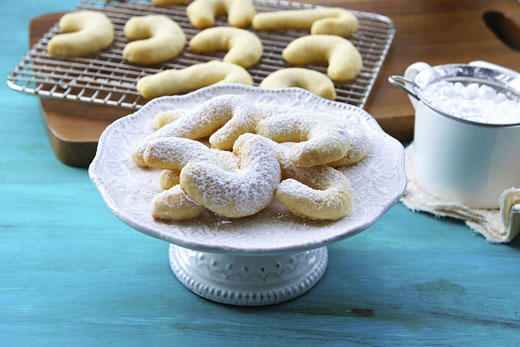 kiflice, vanilija, Božić, kiflice