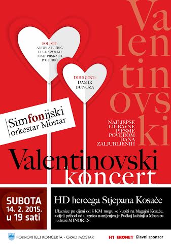 Valentinovo, koncert, Mostar