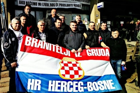 branitelji, hrvatski branitelji, mostar branitelji, prosvjed