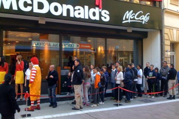 McDonalds Banja Luka otvaranje 2012