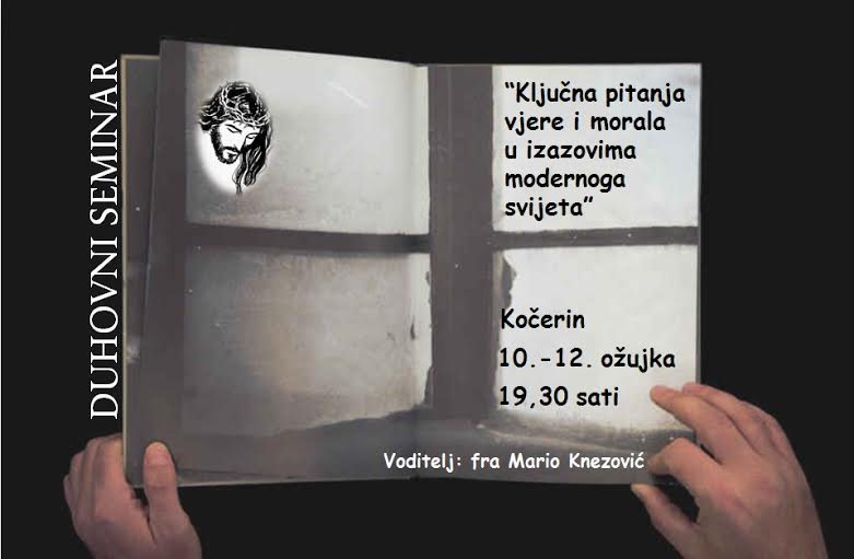 Kočerin, fra Mario Knezović, duhovni seminar