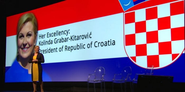 Novoizabrana predsjednica Republike Hrvatske,  prva hrvatska predsjednica, Kolinda Grabar Kitarović