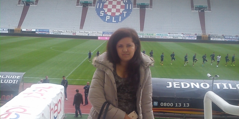 Hajduk, navijačica, vatrena navijačica 