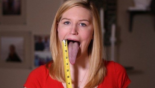 jezik, djevojka, Guinness rekord, guinnessova knjiga rekorda