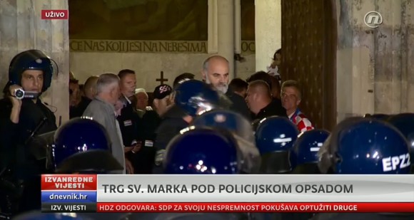 branitelji, prosvjed, markov trg