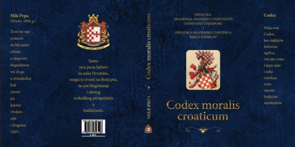 Mile Prpa, knjiga, Mostar, Rudi Tomić, Codex moralis croaticum