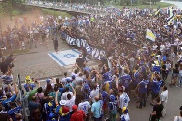 navijaci bih gaze zastavu izraela