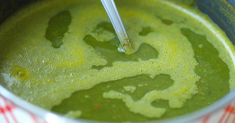 juha, povrće,  lišće od korabice, karfiol, Krem juha, juha