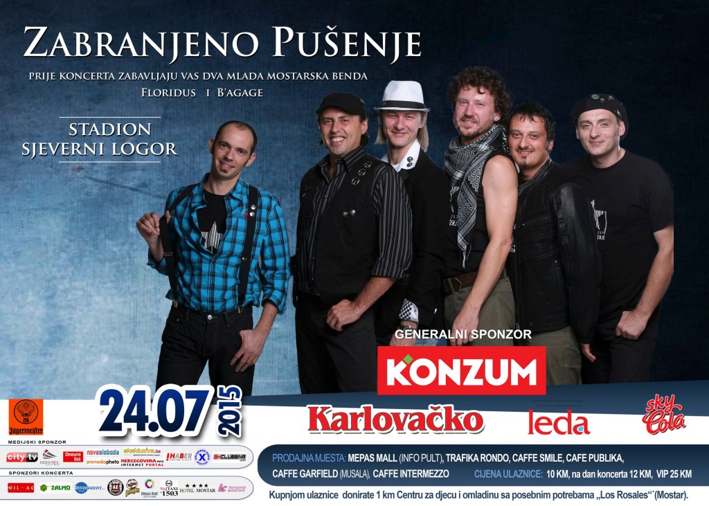zabranjeno pušenje, Mostar, Centar Los Rosales, Los Rosales Mostar, koncert