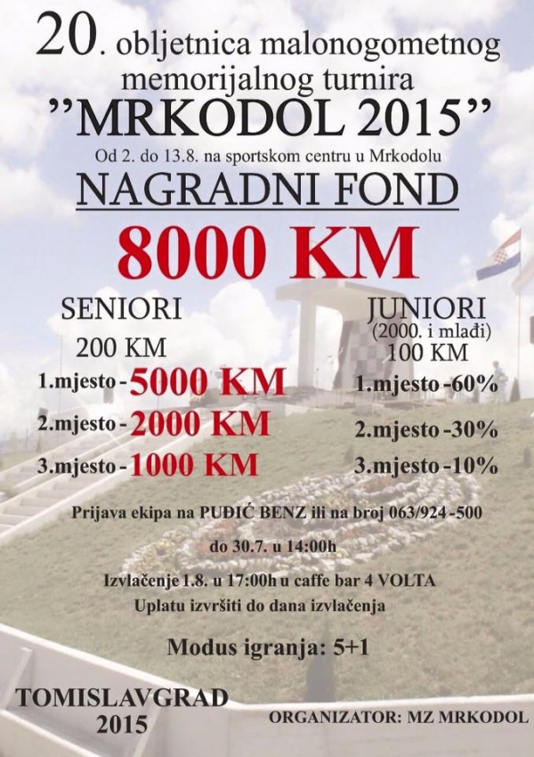 mrkodol, malonogometni turnir