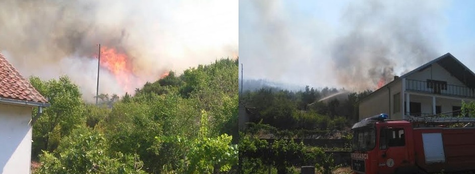 studenci, Ljubuški, požar