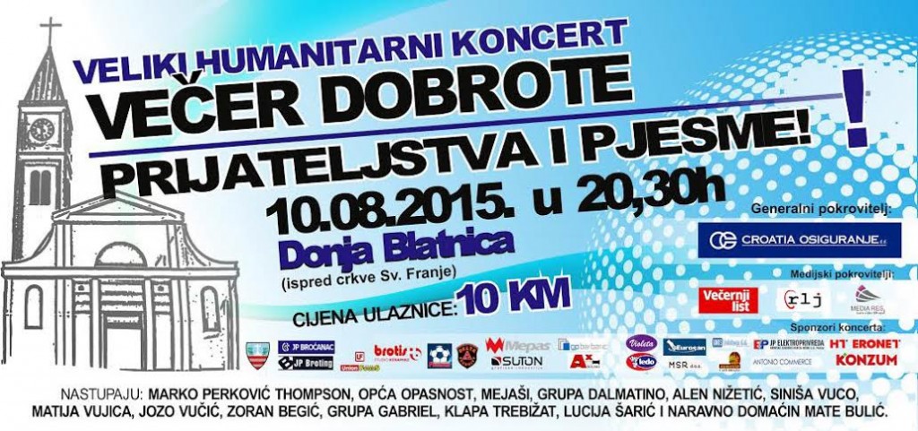 donja blatnica, koncert