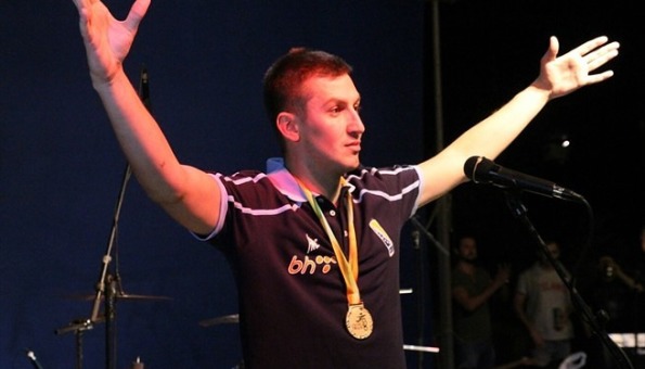 Josip Pandža, Vitez, doček, Josip Pandža, OKK Sloboda