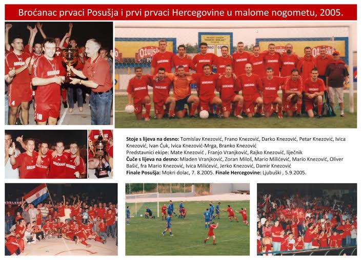 mali nogomet, broćanac, slavlje