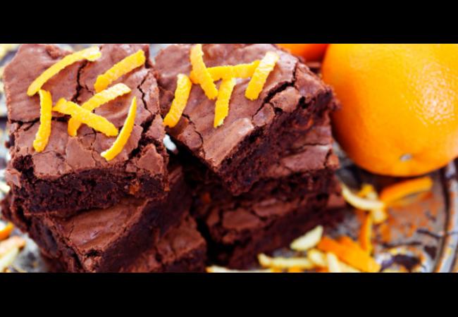 kolač, čokolada,  voće naranča