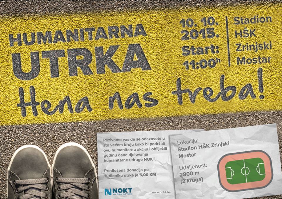 Sarah - Hena Behlulović, humanitarne akcije i apeli, utrka