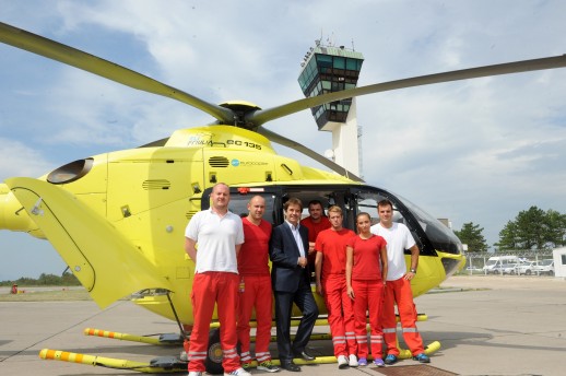 helikopterska hitna medicinska služba , Krk, zračna luka Rijeka