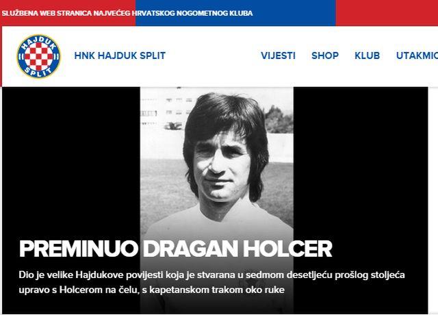 Dragan Holcer, nogometaš, smrt nogometaša