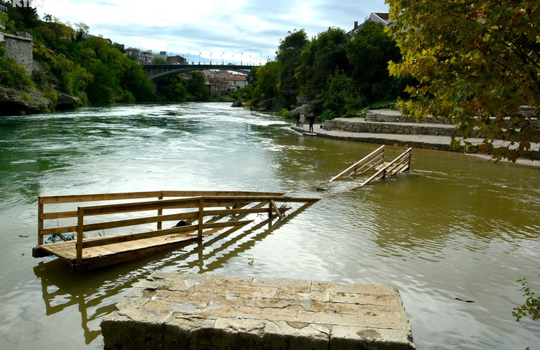drveni most, Stari Most Mostar, urušavanje mosta, Radobolja, Neretva