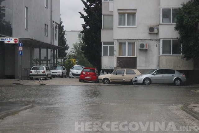 Mostar, kiša, ulica hrvatske mladeži, poplava, kiša, Mostar