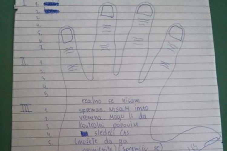 profesorica, ispit, učenik