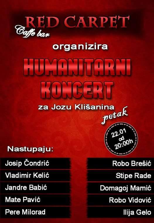 Livno: Red Carpet organizira humanitarni koncert za Jozu Klišanina