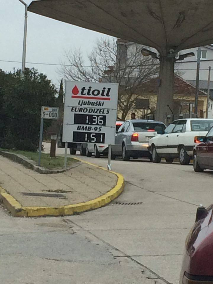 crpka, benzinska crpka, gužva, Ljubuški, Ljubuški, Gorivo, cijena, Dalmacija, federalna inspekcija, Ljubuški, Gorivo