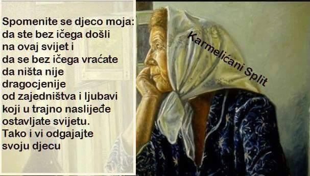 majka, majka i sin, pismo majke