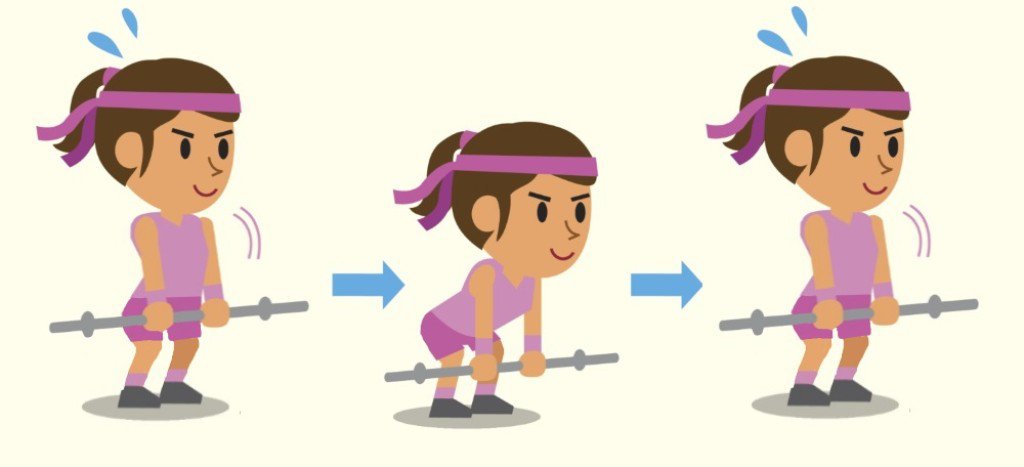 vježbe, leđa, guza, bedra