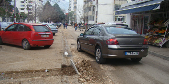 Mostar, ulica hrvatske mladeži, radovi