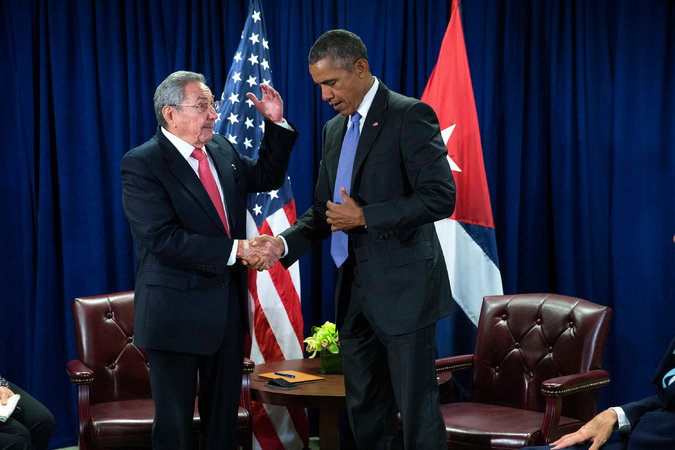 Barack Obama, Raul Castro, kuba