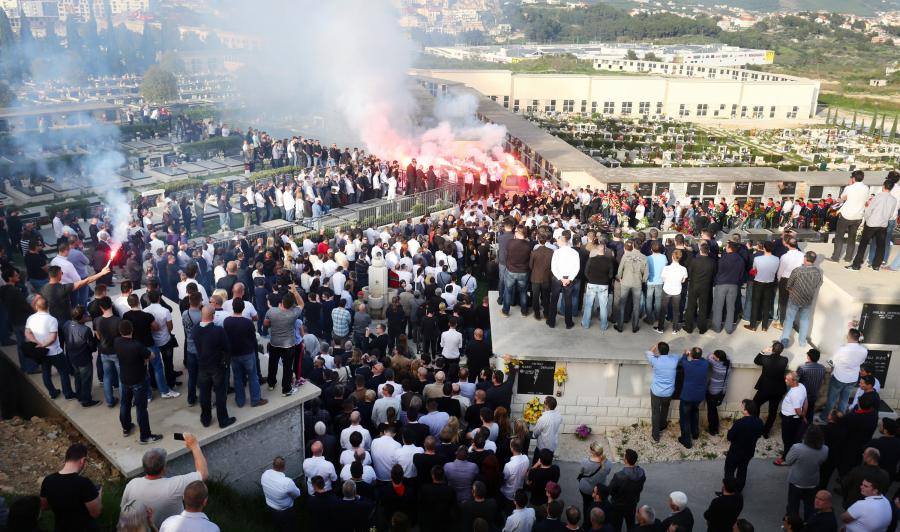Žan Ojdanić, sahrana, Split