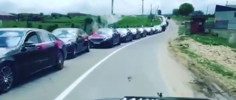 Čečenija, svadba, mercedesi